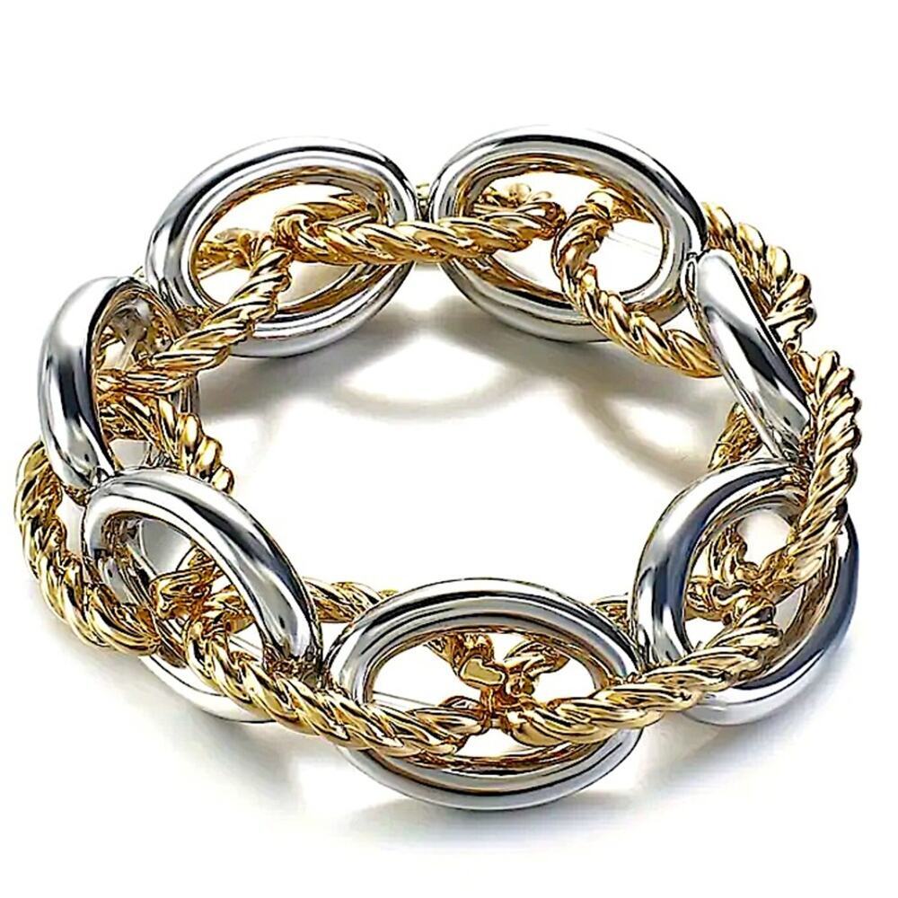 Chain Link Gold Silver Bracelet